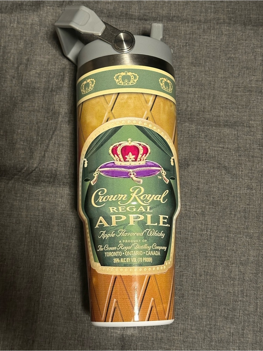 Regal Apple Insulated Travel Tumbler - Green & Gold